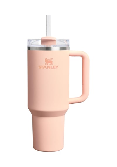 Pipetli Termos Bardak, 1.18 Litre, Pastel Turuncu Orange Cream Açık Beyaz