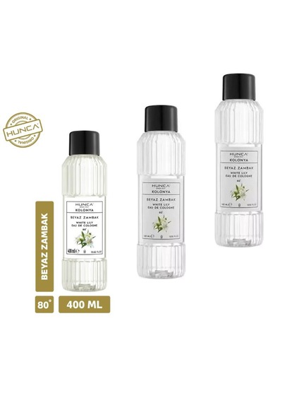 Hunca Beyaz Zambak Kolonyası 3 x 400 ML