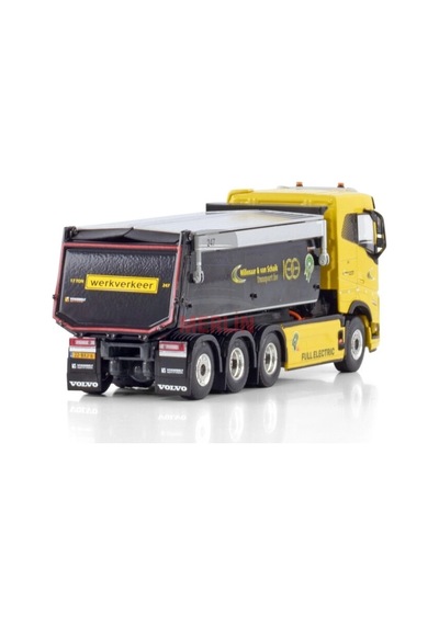 1/50 Millenaar En Van Schaik Transport Volvo Fh5 Sleeper Cab Electrıc 8x4 Tıpper Truck