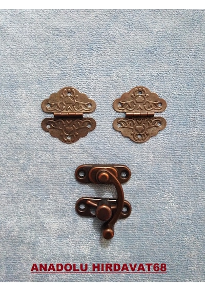 Yonca Dekoratif Mini Tavla Menteşe ve Klips Antik Renk N11.258