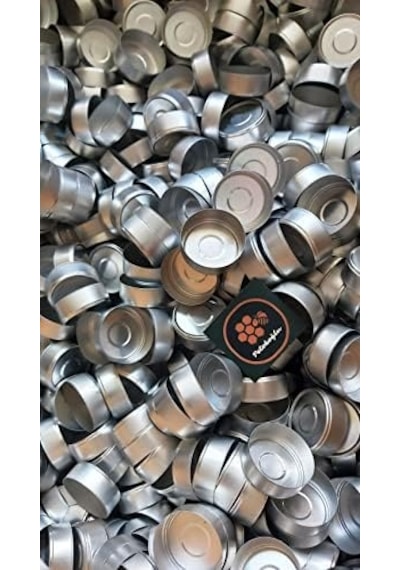 200 Adet Boş Alüminyum Tealight Mum Kabı Kabı Standart Boş Kase Altın