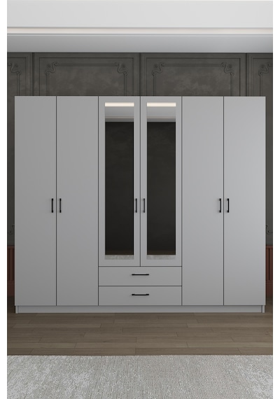 Asra Trend Yatak Odası Takımı 5 Parça %100 Mdf Gardırop Şifonyer Makyaj Masası Komodin Ytk01