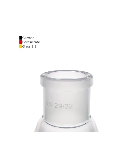 Borox Cam Çalkalamalı Mezür 1000 ML Plastik Tıpalı Dereceli
