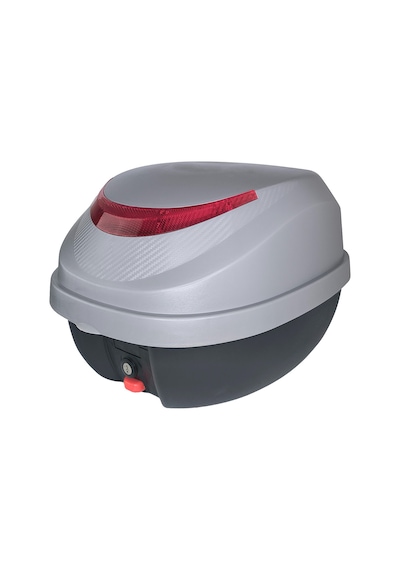 Motosiklet Arka Çanta 32 Litre Carbon Desen Sırt Dayama Pedi Motor Çanta Grey Gri