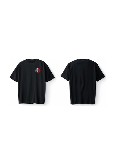 Bumeta Anime White Red Naruto Kakashi Ball Oversize Unisex Tişört T-shirt Siyah