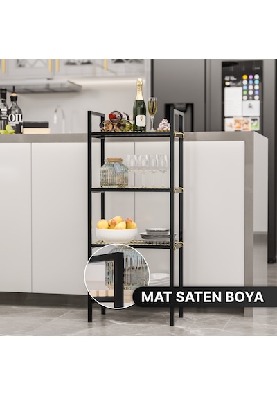 Bino Çok Amaçlı Düzenleyici Banyo Dolabı Mutfak Rafı Makyaj Ve Aksesuar Dolabı Telli Organizer Düzenleyici