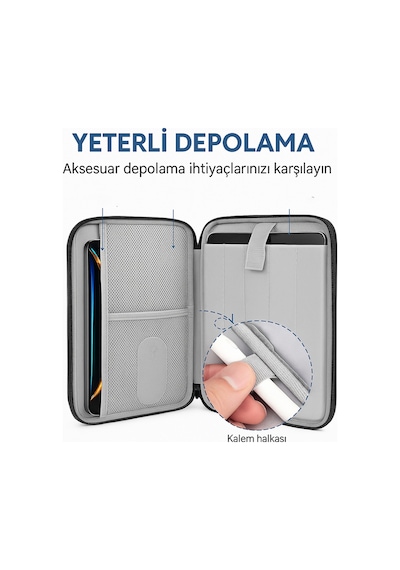Vespa Apple iPad Uyumlu Matepad Notebook Samsung Huawei Tablet Kılıfı 11''  Tablet Çantası