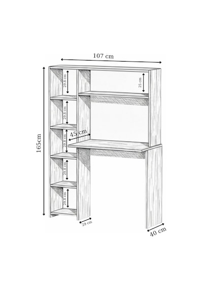 Premium Mdf Ürün Modern Kitaplıklı Çalışma Masası Raflı Öğrenci Ve Home Ofis Bilgisayar Masası Antrasit Premium Mdf Ürün Modern Kitaplıklı Çalışma Masası Raflı Öğrenci Ve Home Ofis Bilgisayar Masası Antrasit