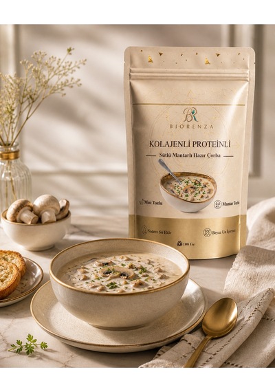 Kolajenli Proteinli Sütlü Mantarlı Hazır Çorba Toz Çorba Karışımı 100 G Diğer