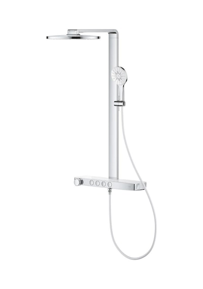 Grohe Rainshower Aqua Pure Duvara Monte Termostatlı Duş Sistemi - 1009640000 Gümüş