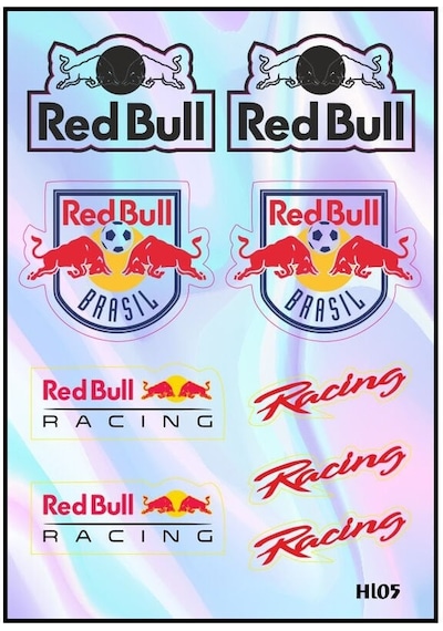 Motosiklet Redbull Hologram Çoklu Sticker Diğer