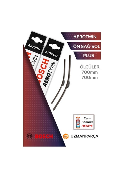 Peugeot 407 2005-2011 Muz Tipi Aerotwin Plus Ön Silecek Seti Ap700u+ap700u
