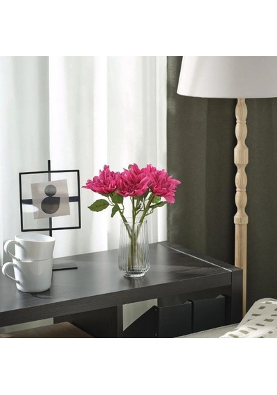 Ikea Smycka Yapay Dahlia Dalı 30 Cm Yeşil Kırmızı Kırmızı - Yeşil