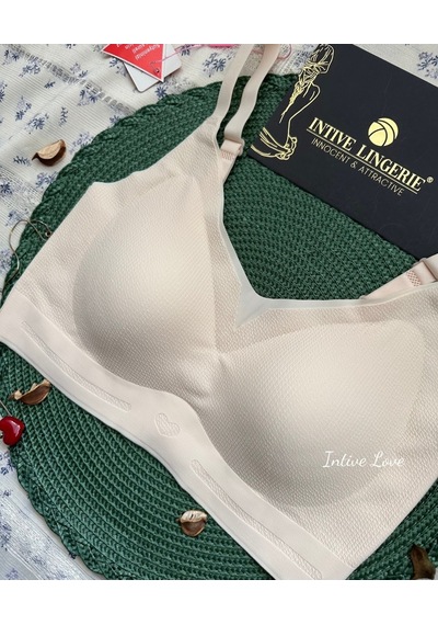 Intive Pureform Balensiz Dikişsiz Kopçasız Dokulu Seamless Bralet Pudra