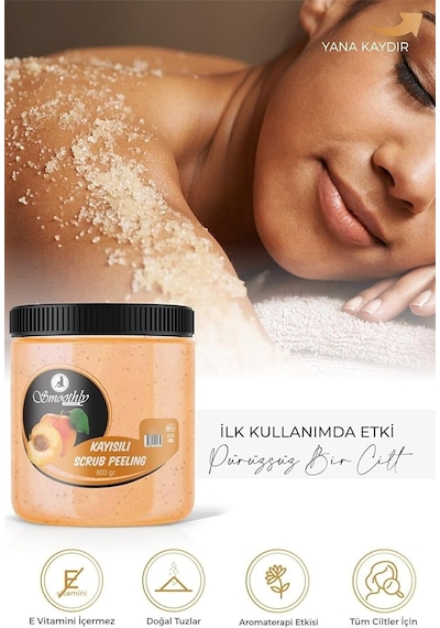 Kayısı Aromalı 800 G. Epilasyon Sonrası Vücut Peelingi Batık & Çilek Bacak Onarıcı