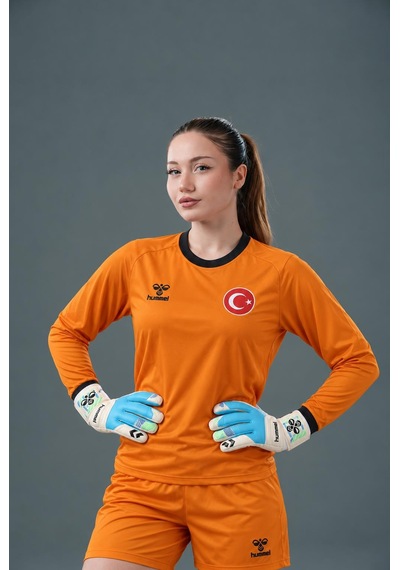 Hummel Royal Milli Takım Kaleci Forma Takımı Neon Turuncu