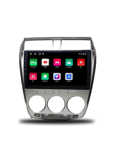 Oskodi Honda City Android Carplay Multimedya 2009-2012 Manuel Klima 4gb Ram + 64gb Hafıza