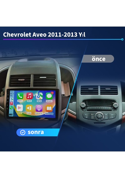 Chevrolet Aveo 2011-2013 Yıl 4gb Ram 32gb Rom Carplay Multimedya