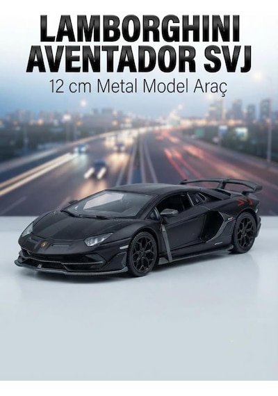 Hobbiez Lisanslı Lamborghini Aventador Kapıları Açılabilir Model Diecast 1.36 Ölçek Metal Model Araç