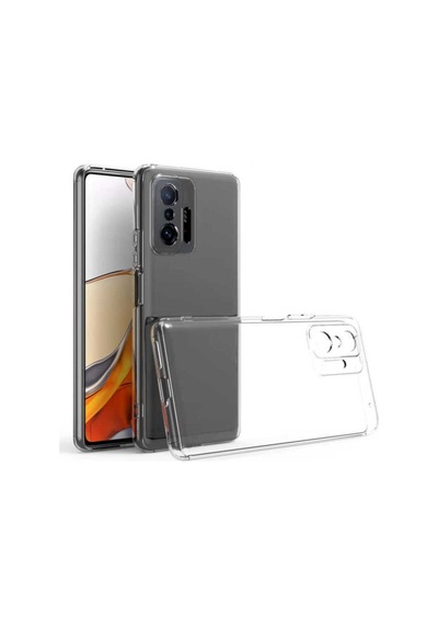 Xiaomi 11t Pro 5g Kamera Korumalı Şeffaf Telefon Kılıfı + Hayalet Tam Kaplayan Ekran Koruyucu Col179664-şeffaf