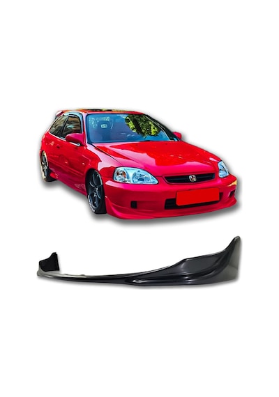 Honda Civic İes S2000 Ön Ek Karlık Plastik Mat Siyah Makyajlı Kasa 1999 2000 2001 Karlık+bodykit+ek