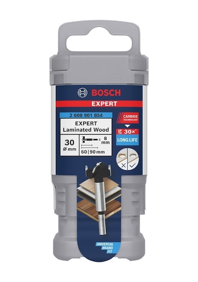 Bosch Expert 30 Mm Lamine Ahşap Menteşe Delme Ucu 2608901854