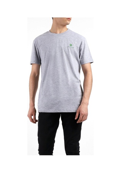 Layyagosta Erkek Sıfır Yaka T-Shirt-Gri