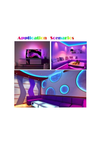 Tuya Destekli Wifi Kontrol 6x12mm RGB Neon Şerit Led Set  5 M