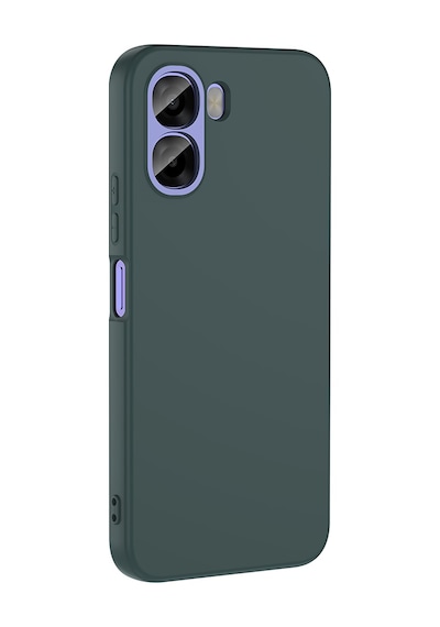 Maks Technology Oppo A6x Uyumlu Kılıf Mkst Mara Lansman Kapak - Koyu Yeşil