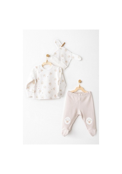Andywawa Bebek Tinny's Sheeps 3'lü Takım Ac26158 Ekru