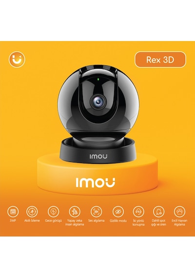 Imou Rex 3d Iç Ortam Wi-fi Pt Kamera 3 Mp/2k Ipc-gs2dp-3k0w Imou Rex 3d Iç Ortam Wi-fi Pt Kamera 3 Mp/2k Ipc-gs2dp-3k0w