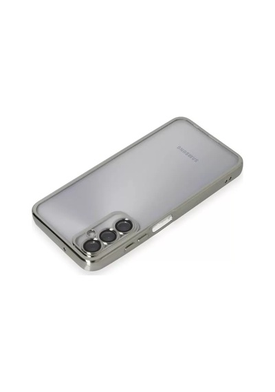 Newface Samsung Galaxy A05s Kılıf Razer Lensli Silikon - Gümüş