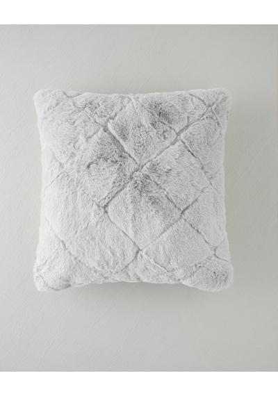 English Home Soft Touch Rabbit Peluş Kırlent Kılıfı 45x45 Cm Gri
