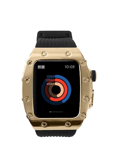 Watch 44mm Uyumlu Krd-65 Ardx Kordon-siyah-gold