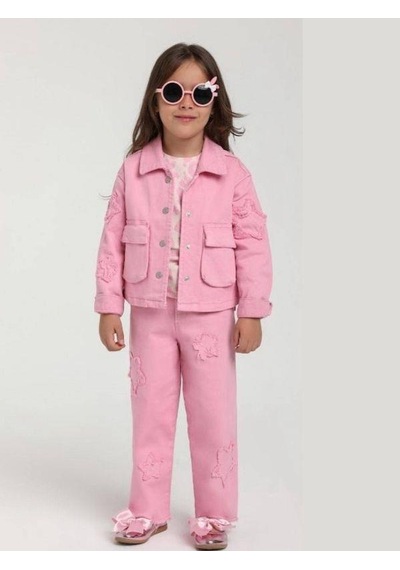 Escabel Kız Çocuk Pamuklu Yüksek Bel Yumuşak Dokulu Bel Ayar Lastikli Pantolon-15650 Pembe Escabel Kız Çocuk Pamuklu Yüksek Bel Yumuşak Dokulu Bel Ayar Lastikli Pantolon-15650 Pembe