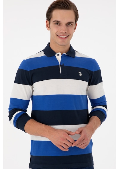 U.S. Polo Assn. Erkek Regular Fit Polo Yaka Saks Sweatshirt 50293428-VR045