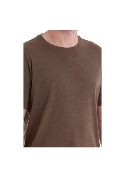 Hatemoğlu Kahverengi Regular Fit Düz Bisiklet Yaka Keten Tişört 35102024c012 008 Kahverengi Hatemoğlu Kahverengi Regular Fit Düz Bisiklet Yaka Keten Tişört 35102024c012 008 Kahverengi