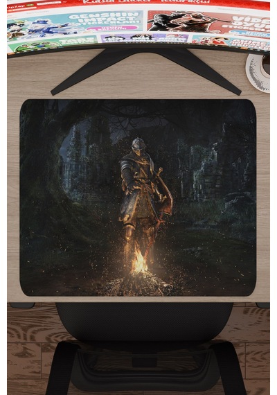 Dark Souls Kaymaz Dikişli Kauçuk Oyuncu Mousepad V1 - 48x40 Xl Gaming Mouse Pad Fare Altlığı