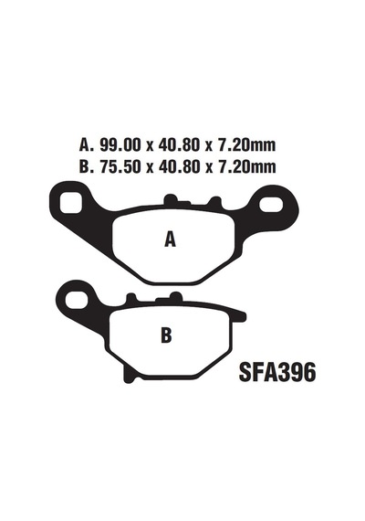 Ön Fren Disk Balatası Sfa396 Suzuki An 125 1995-2000 - Ug Addre