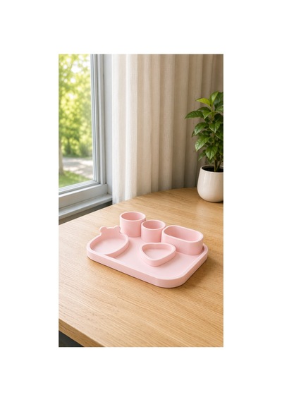 Minimal Masaüstü Organizer Tepsi 15 X 10 X 4 Cm Pla Malzeme Takı Ve Aksesuar Düzenleyici Pembe Pembe