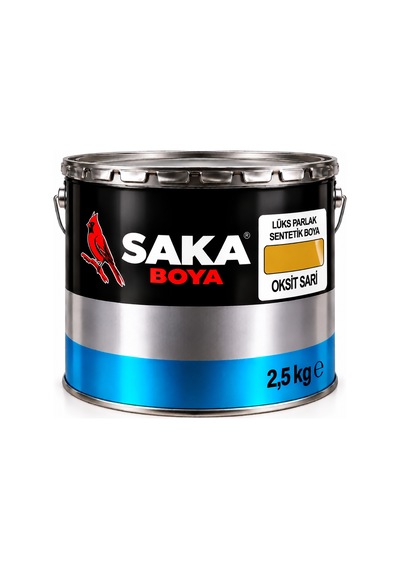 Saka Boya Lüks Parlak Sentetik Boya Oksit Sarı 2,5 Kg