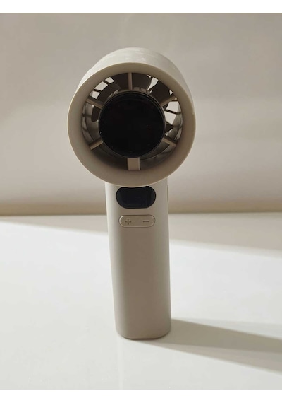 120 Kademe Dijital Ekranlı Mini Masaüstü Fan Usb Şarjlı Taşınabilir El Fanı