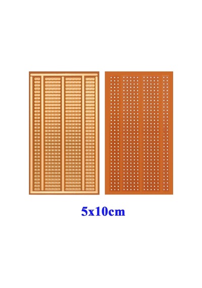 5x10cm Pertinaks Delikli Plaket Tek Yüzlü Pcb Proto Prototip