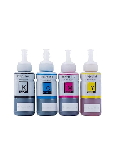 Epson İle Uyumlu T664 L382,l386,l3050,l3060,l3070,l565 4 Renk Mürekkep Seti Tek Renk