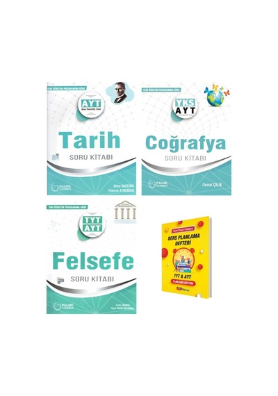 Ayt Tarih Coğrafya Ve Felsefe Soru Kitabı 3lü Set