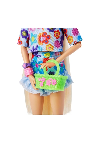 Hdj45 Barbie Extra - Mavi Etekli Bebek