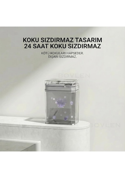 Otomatik Hareket Sensörlü Çöp Kovası, Banyo Çöp Kovası, Çocuk Odası Çöp Sepeti, Çöp Kutusu, 2 Adet 1.5 V Aa Pil, Piller Pakete Dahil Değildir 12 Litre - 23.5x17.5x31.8 Cm Otomatik Hareket Sensörlü Çöp Kovası, Banyo Çöp Kovası, Çocuk Odası Çöp Sepeti, Çöp Kutusu, 2 Adet 1.5 V Aa Pil, Piller Pakete Dahil Değildir 12 Litre - 23.5x17.5x31.8 Cm