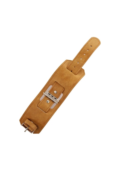 Newface Apple Watch 42mm Nl17 Deri Kordon - Taba Açık Mor