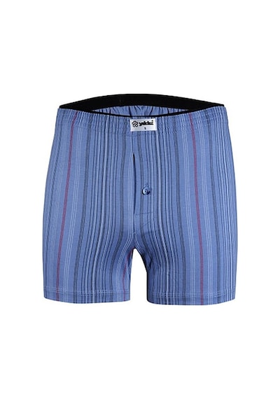 Yıldız Erkek Taşma Lastik Desenli Penye Boxer Short 43 Çok Renkli