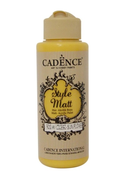 Style Matt Akrilik Boya 120ml 9010 Ayçiçeği 9010 Ayçiçeği